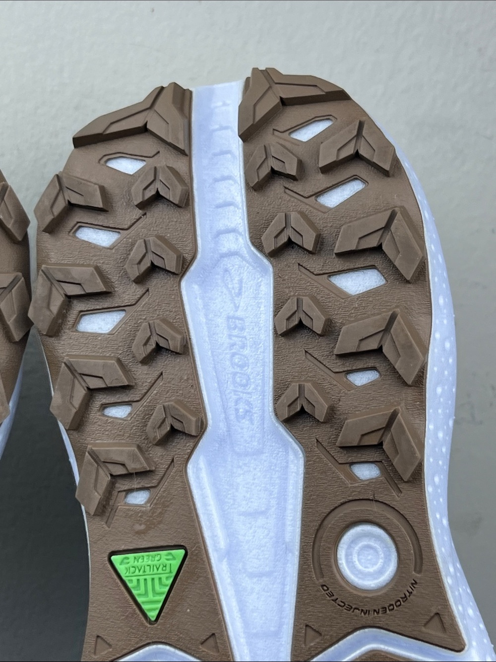 Brooks Caldera 7 Trail Running Shoes Beige Mint Blue Women's Size 8.5 - Picture 11 of 13